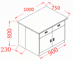 304 Stainless Steel Laboratory Work Bench YR06013-1: Your Ideal Workspace Solution
